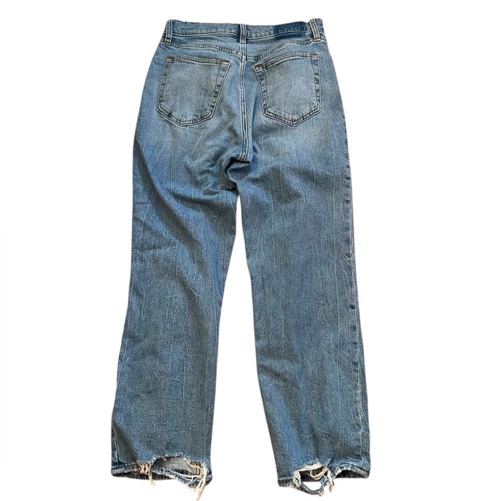 ABERCROMBIE & FITCH The Ankle Straight Ultra High Rise Jeans Distressed Size 8 - Picture 4 of 11